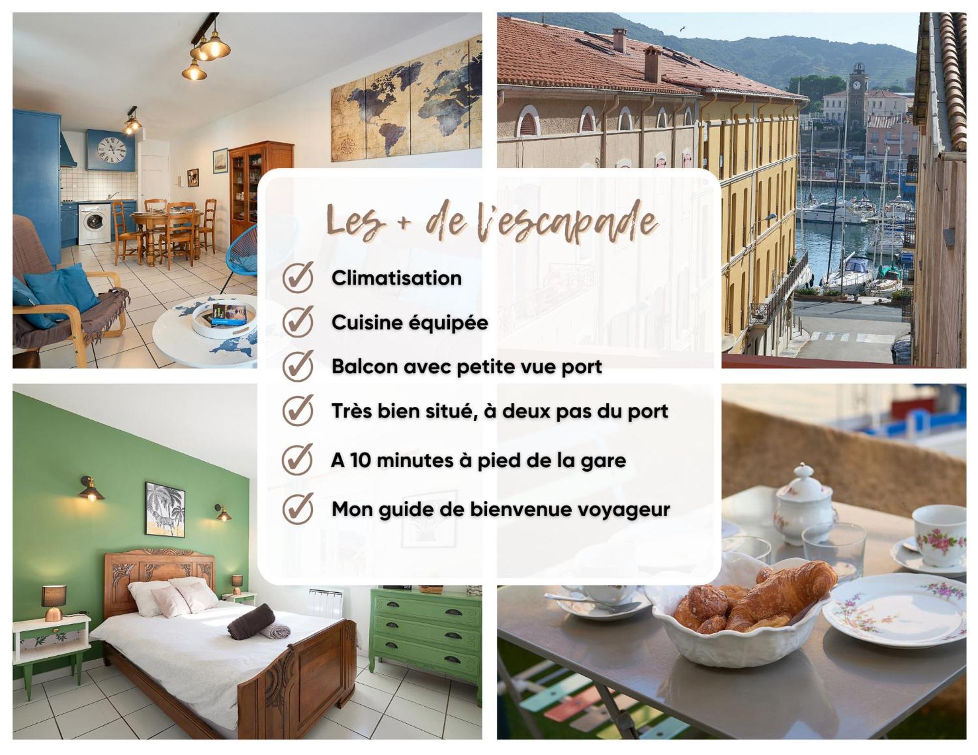 Apartamento L'escapade, Port A 200m, Climatisation Et Balcon Port Vendres
